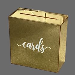 Wishing Well   Gold Mirror Acrylic 