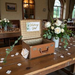 Wishing Well   Old Suit Case 