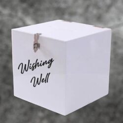 Wishing Well - White Acrylic - Small