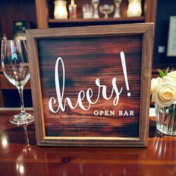 Wooden Frame  Cheers 