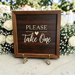Wooden Frame   Please Take One 