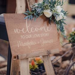 Wooden Welcome Board 