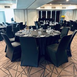  Chair Covers Black 