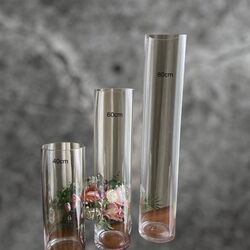 Vase - Clear Glass Vase - Tall - 80cm, 60cm, 40cm